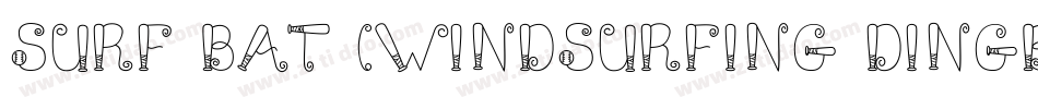 Surf Bat (Windsurfing Dingbats)字体转换